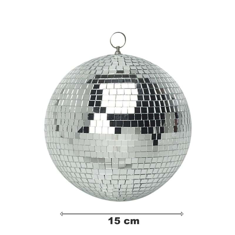 5/10/20/30/40cm Disco Mirror Ball DJ Light Silver Dance Party Stage Lighting Eve