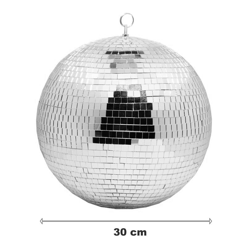 5/10/20/30/40cm Disco Mirror Ball DJ Light Silver Dance Party Stage Lighting Eve