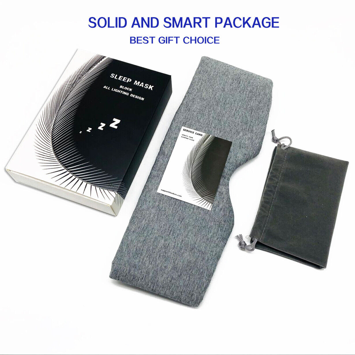 Professional Large Sleep Masks Blindfold 100% Cotton Comfortable Eye Masks Cover