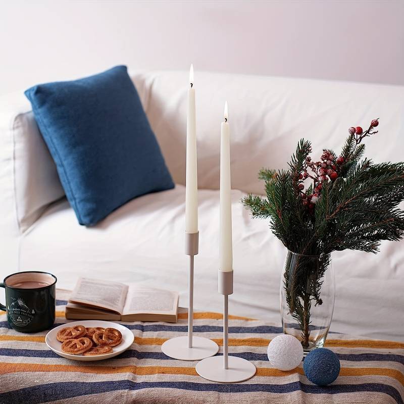 Unscented Tapered Dinner Wedding Color Candles