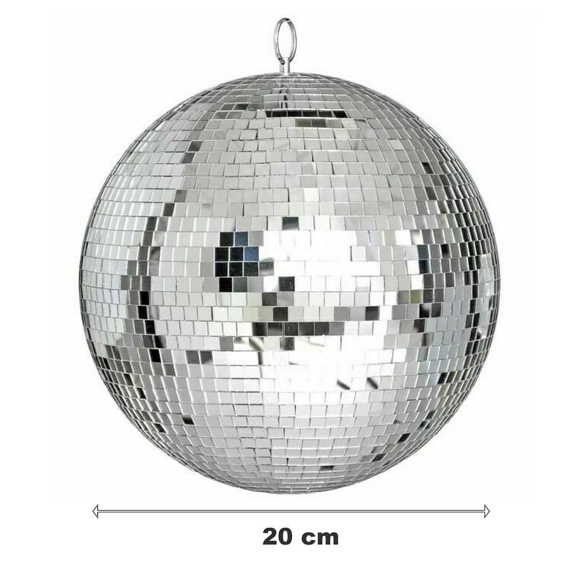 5/10/20/30/40cm Disco Mirror Ball DJ Light Silver Dance Party Stage Lighting Eve