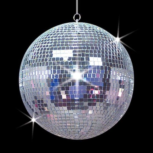 5/10/20/30/40cm Disco Mirror Ball DJ Light Silver Dance Party Stage Lighting Eve