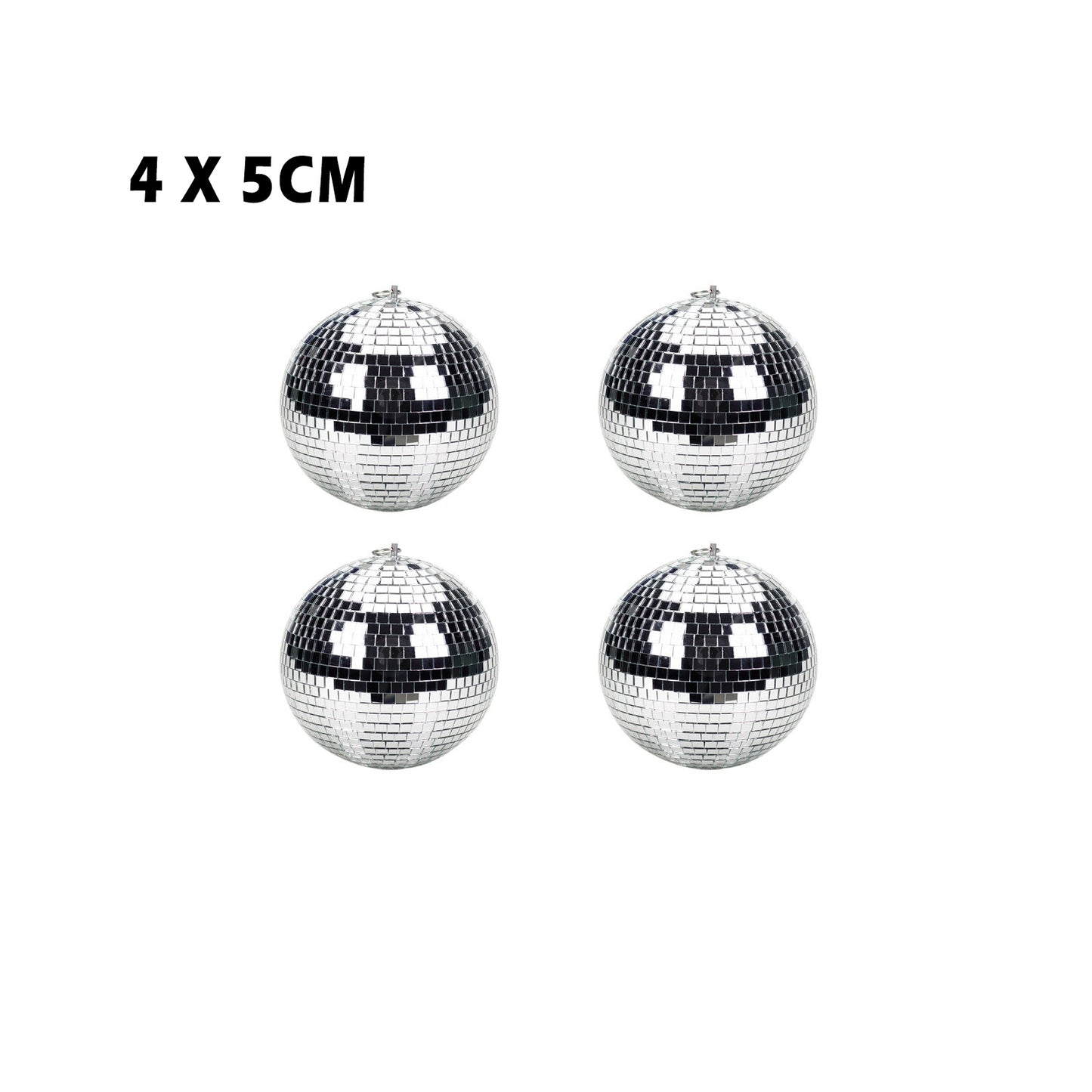 5/10/20/30/40cm Disco Mirror Ball DJ Light Silver Dance Party Stage Lighting Eve
