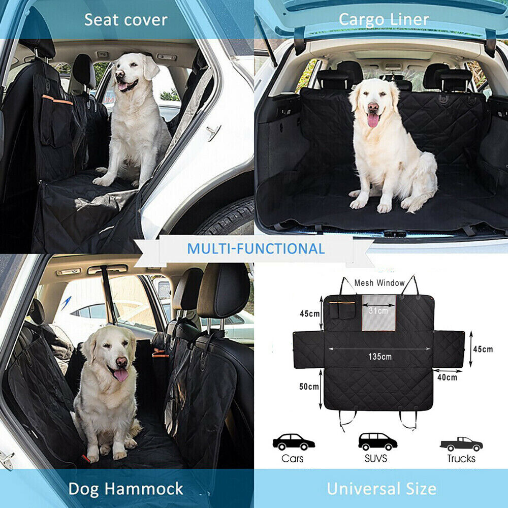 Pet Car dog Seat Cover Hammock NonSlip Protector Mat Waterproof Cat Dog Backseat