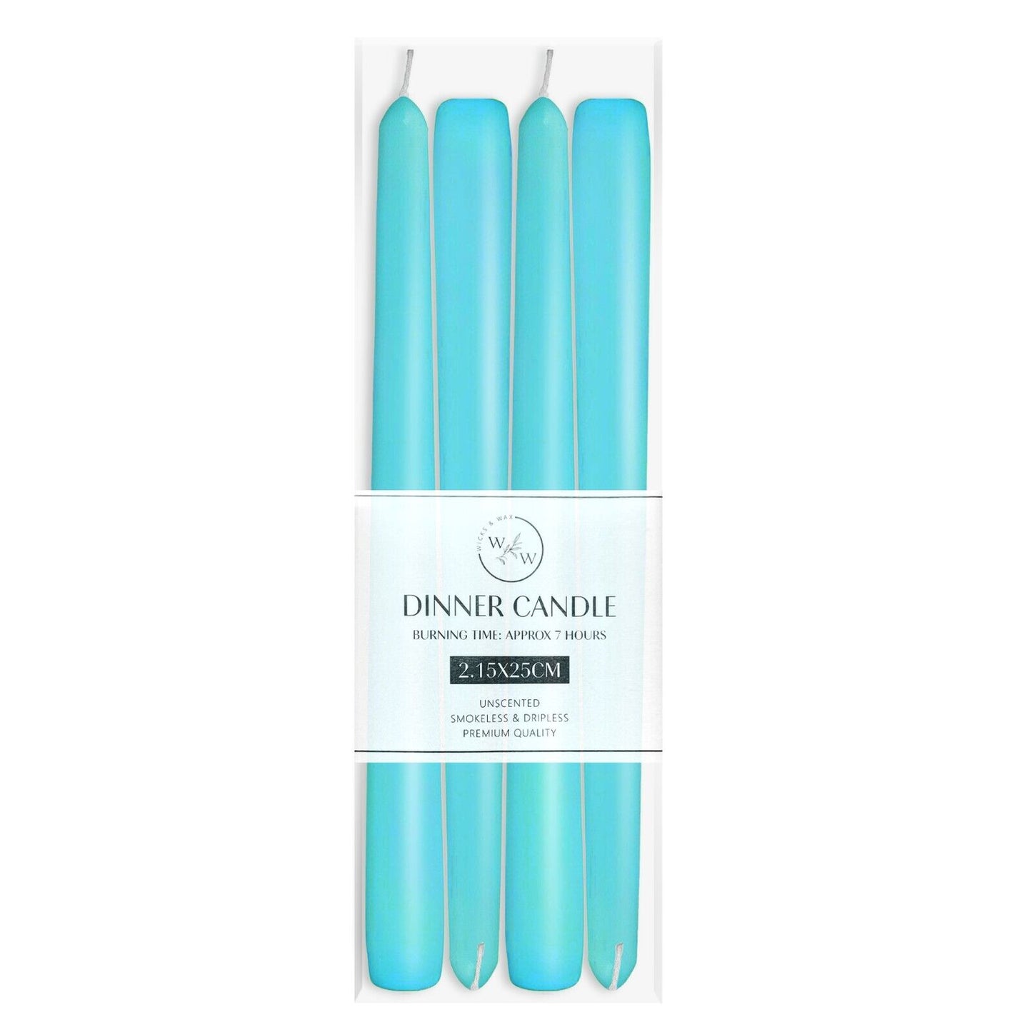 Unscented Tapered Dinner Wedding Color Candles